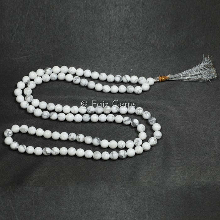 Howlite Gemstone Japa Mala