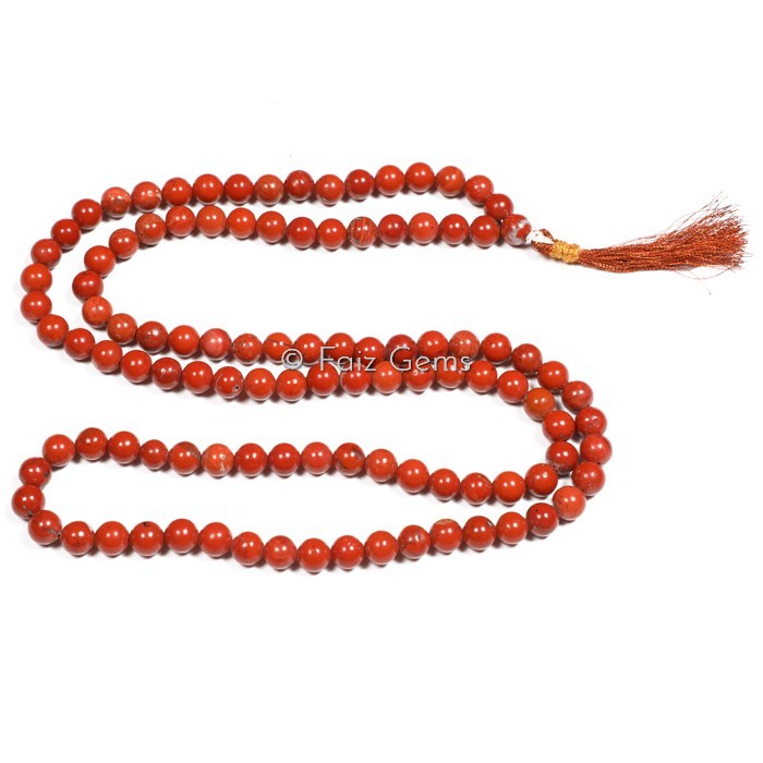 Red Jasper Gemstone Japa Mala