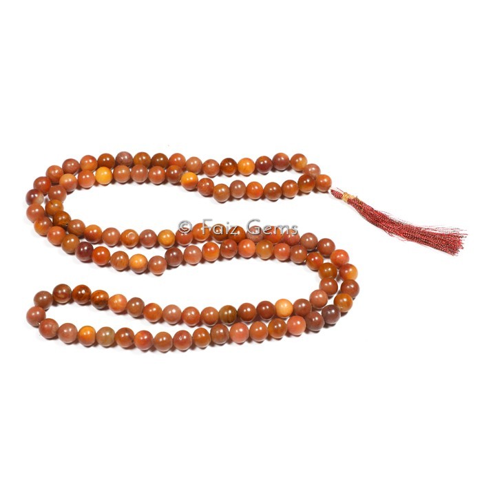 Peach Aventurine Gemstone Japa Mala