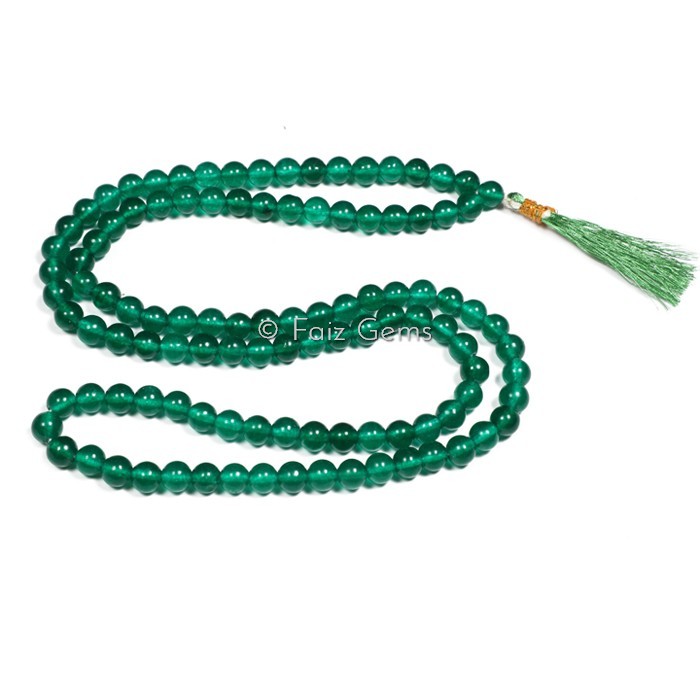 Green Jade Gemstone Japa Mala
