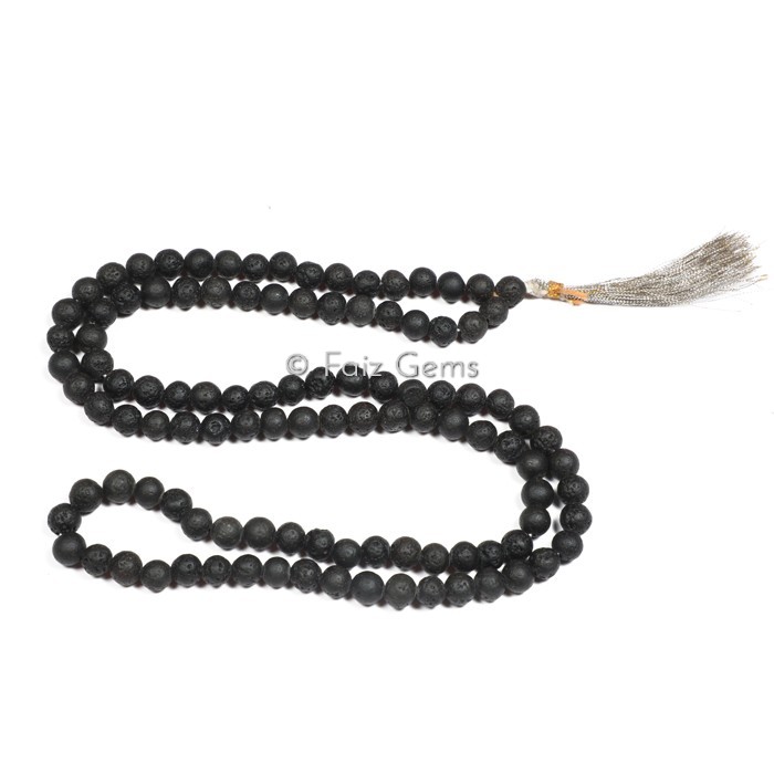 Lava Gemstone Japa Mala