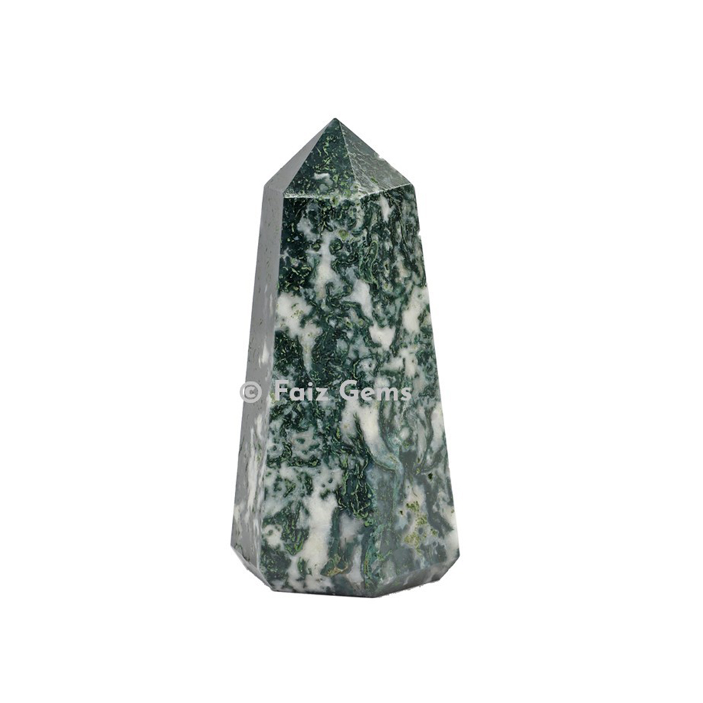 Tree Agate Obelisk