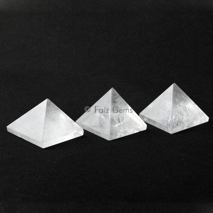 Crystal Quartz Gemstone Pyramid