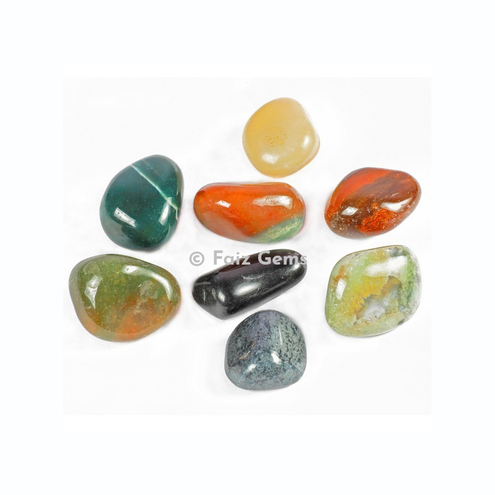 Mix Fancy Agate Tumbled Stones