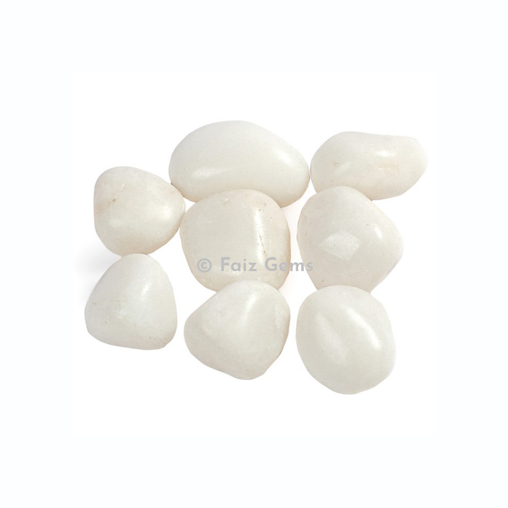White Agate Tumbled Stones