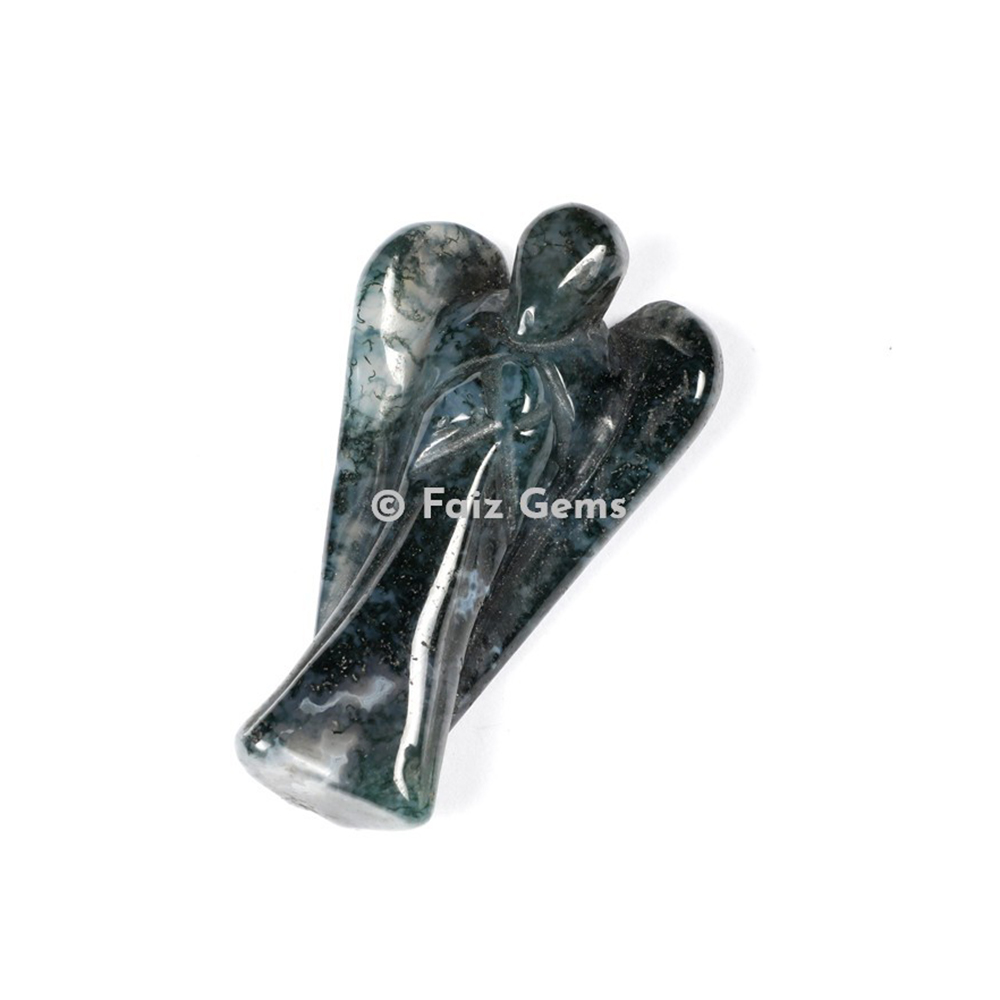 Moss Agate Angel