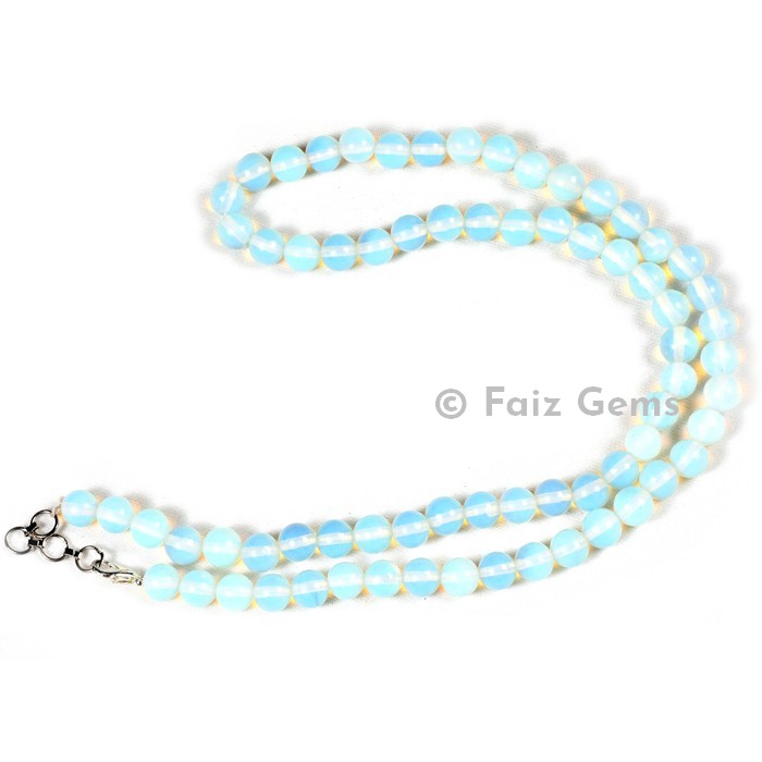 Opalite Round Beads Necklace