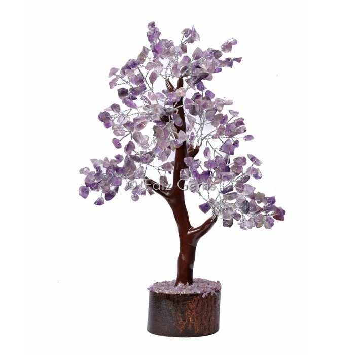 Amethyst Mseal Silver Wire Tree