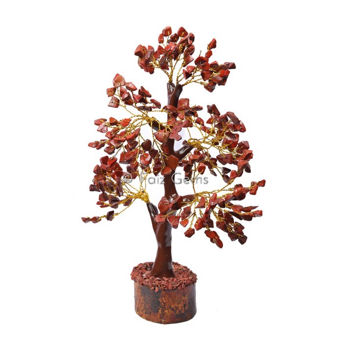 Red Jasper Mseal Golden Wire Tree