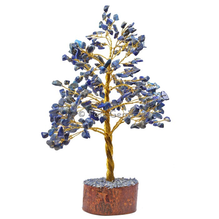 Lapis Lazuli Golden Wire Tree