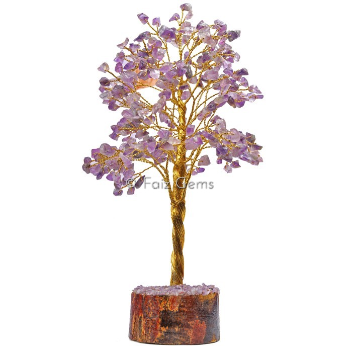 Amethyst Golden Wire Tree