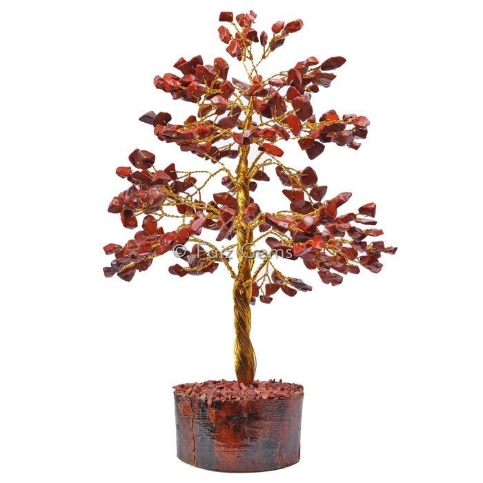 Red Jasper Golden Wire Tree
