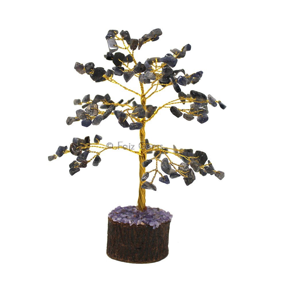 Iolite Golden Wire Tree(150 Chips)