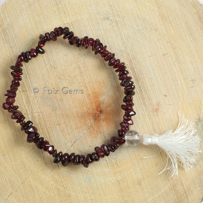 Garnet Power Chips Gemstone Bracelets