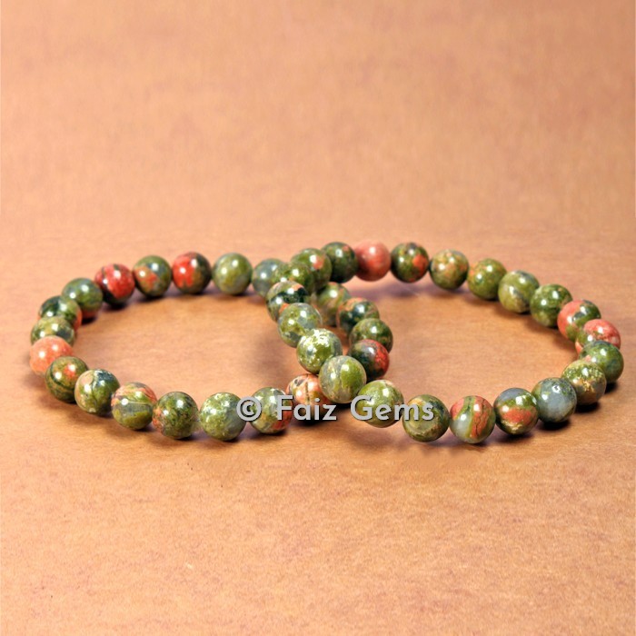 Unakite Stone Bracelets