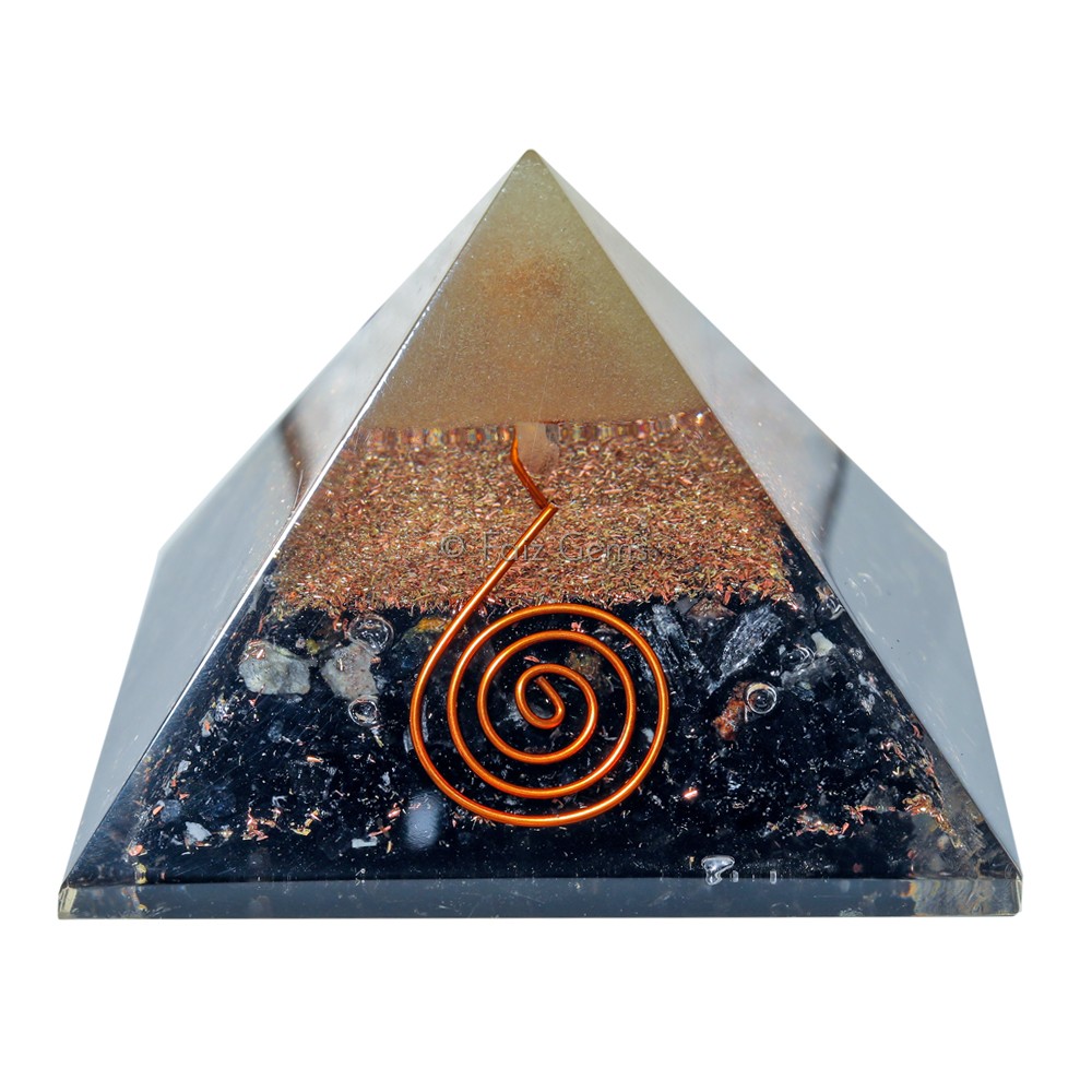 Black Tourmaline Healing Orgonite Pyramids