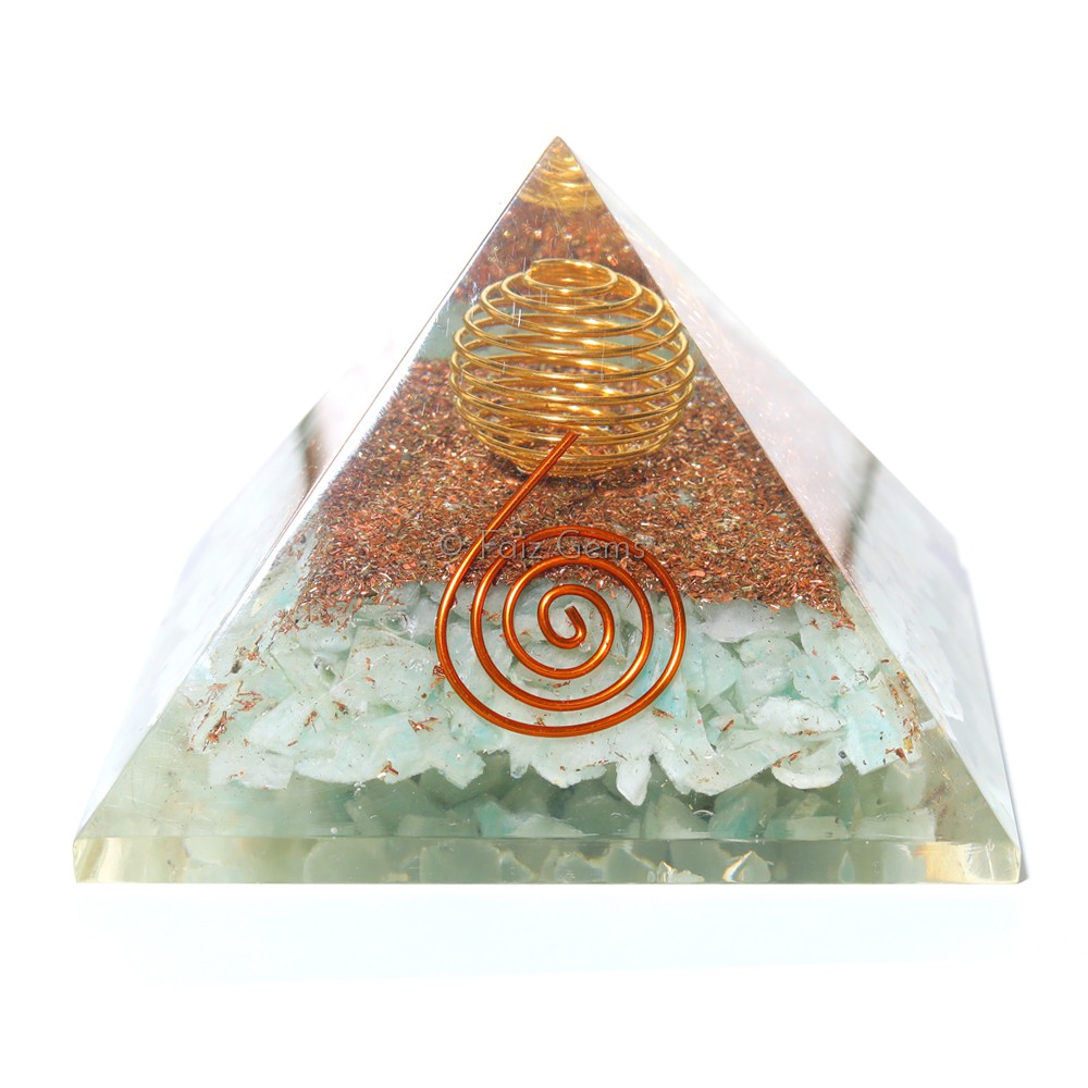 Amazonite Orgonite Pyramids