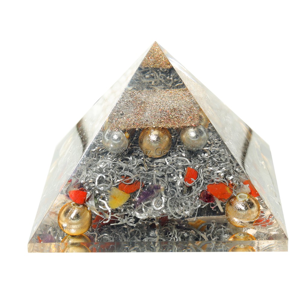 Mix  Stone Orgonite Pyramind
