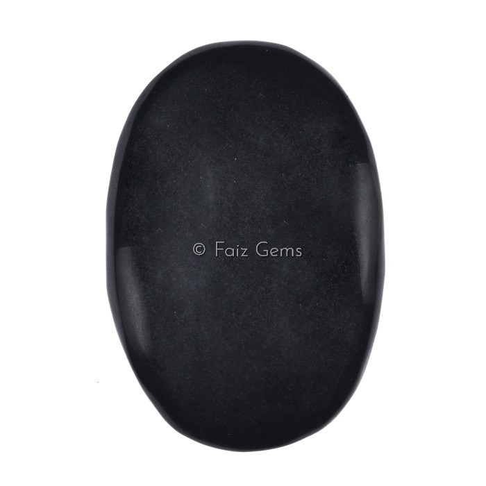 Black Agate Palm Stones