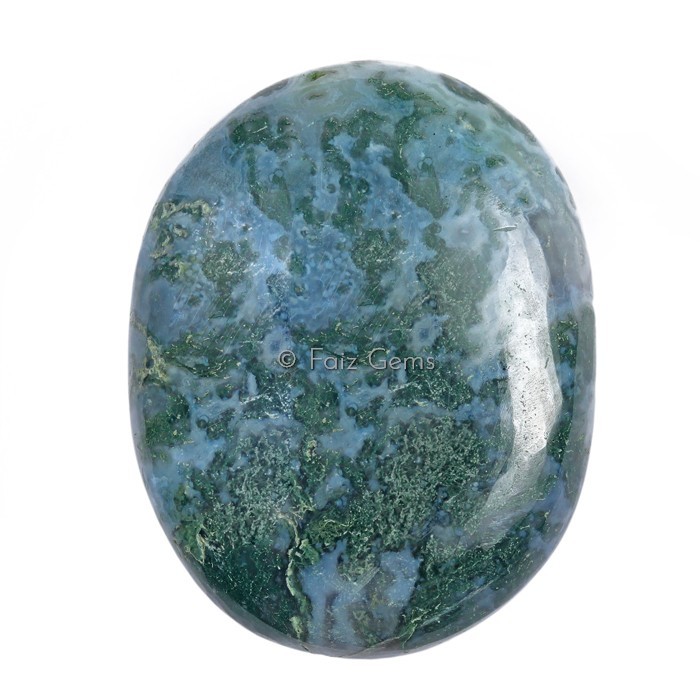 Moss Agate Palm Stones