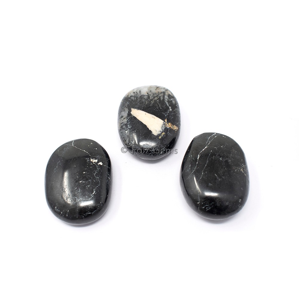 Black Tourmaline Palm Stones