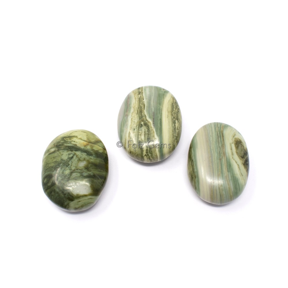 Serpentine Palm Stones