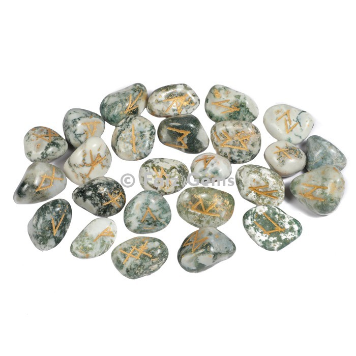 Tree Agate Rune Set