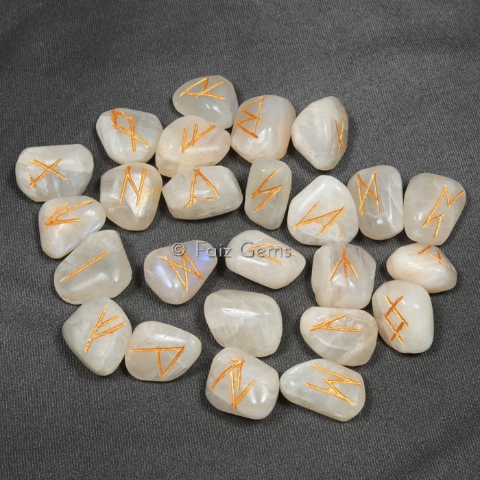 Indian Moonstone Rune Sets
